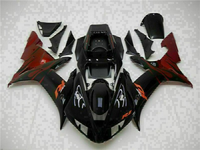 Negro Completo ABS Plástico R1 02-03