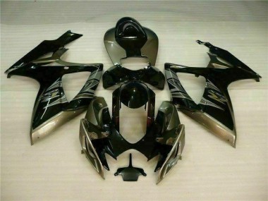Negro Gris Kit Completo Carenado GSXR 600 / 750 K6 06-07