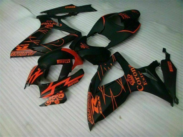 Negro Inyección Kit Carenado GSXR 600 / 750 K6 06-07 Negro Inyección Kit Carenado GSXR 600 / 750 K6 06-07