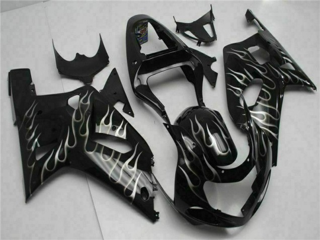 Negro Kit Completo Carenado GSXR 600 / 750 K1 K2 K3 01-03 Negro Kit Completo Carenado GSXR 600 / 750 K1 K2 K3 01-03