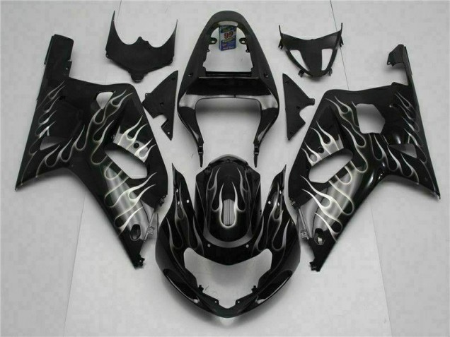 Negro Kit Completo Carenado GSXR 600 / 750 K1 K2 K3 01-03 Negro Kit Completo Carenado GSXR 600 / 750 K1 K2 K3 01-03