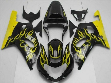 Negro Kits Carenado GSXR 600 / 750 K1 K2 K3 01-03