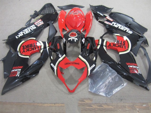 Negro Lucky Strike Rojo Motul Carenado GSXR 1000 K5 05-06 Negro Lucky Strike Rojo Motul Carenado GSXR 1000 K5 05-06