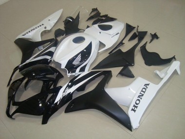 Negro Mate Blanco Carenado CBR 600 RR 07-08