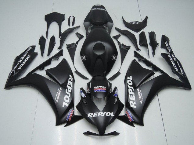 Negro Mate Repsol ABS Plásticos CBR 1000 RR 12-16 Negro Mate Repsol ABS Plásticos CBR 1000 RR 12-16