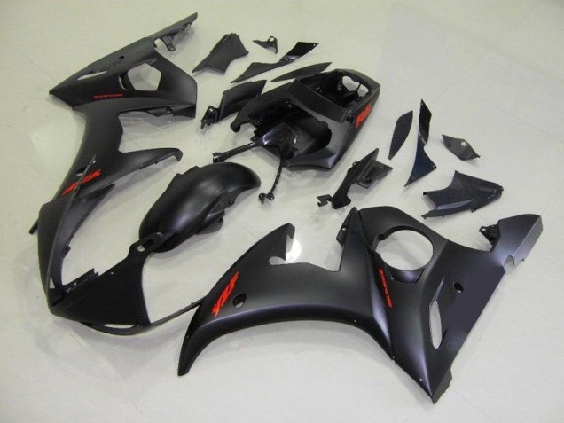Negro Mate Rojo Calcomanías Carenado R6 03-05 Negro Mate Rojo Calcomanías Carenado R6 03-05