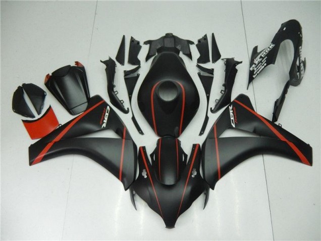 Negro Mate Rojo Carenado CBR 1000 RR 08-11 Negro Mate Rojo Carenado CBR 1000 RR 08-11
