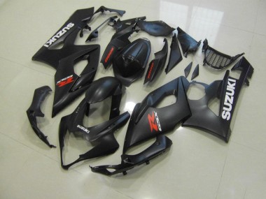Negro Mate con Blanco Calcomanías Carenado GSXR 1000 K5 05-06