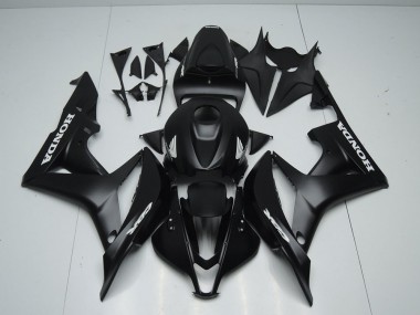 Negro Mate con Blanco Pegatinas Carenado CBR 600 RR 07-08