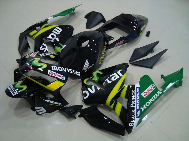 Negro Movistar Carenado CBR 600 RR 03-04 Negro Movistar Carenado CBR 600 RR 03-04