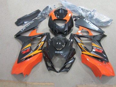 Negro Naranja ABS Plástico GSXR 1000 K7 07-08
