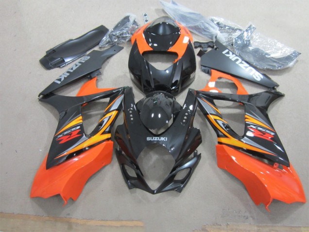 Negro Naranja ABS Plástico GSXR 1000 K7 07-08 Negro Naranja ABS Plástico GSXR 1000 K7 07-08