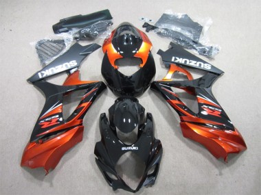 Negro Naranja ABS Plásticos GSXR 1000 K7 07-08