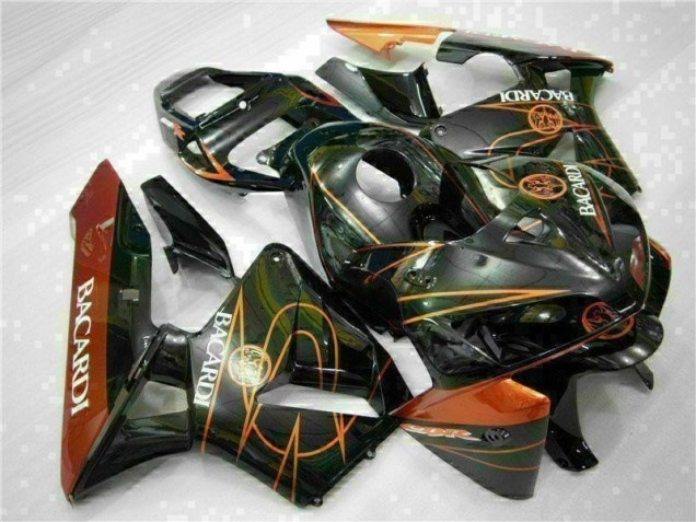Negro Naranja BACARDI Carenado CBR 600 RR 05-06 Negro Naranja BACARDI Carenado CBR 600 RR 05-06