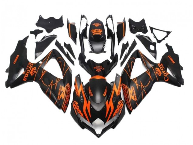 Negro Naranja Carenado GSXR 600 / 750 K8 08-10 Negro Naranja Carenado GSXR 600 / 750 K8 08-10