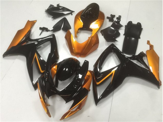 Negro Naranja Carrocería GSXR 600 / 750 K6 06-07 Negro Naranja Carrocería GSXR 600 / 750 K6 06-07