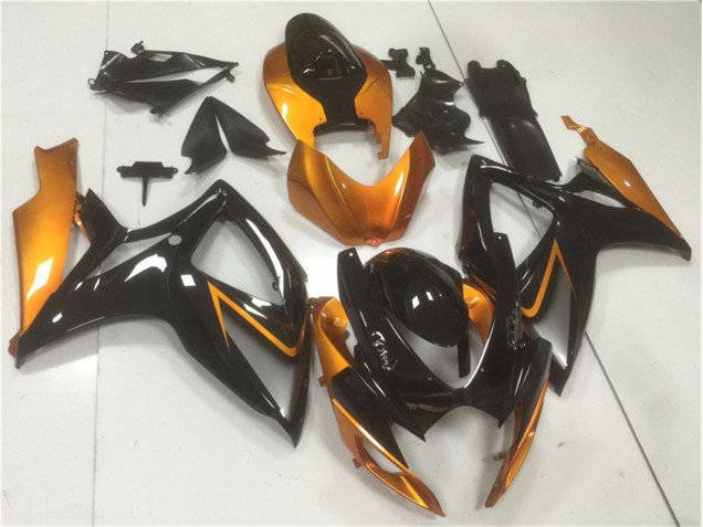 Negro Naranja Carrocería GSXR 600 / 750 K6 06-07 Negro Naranja Carrocería GSXR 600 / 750 K6 06-07