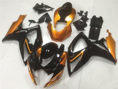 Negro Naranja Carrocería GSXR 600 / 750 K6 06-07