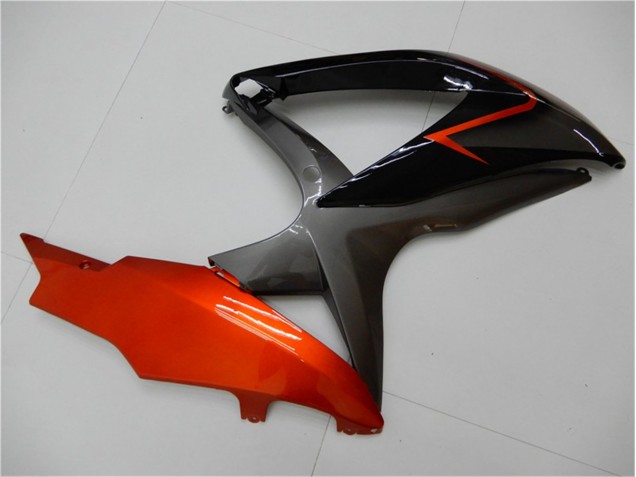 Negro Naranja Gris Carenado GSXR 600 / 750 K8 08-10 Negro Naranja Gris Carenado GSXR 600 / 750 K8 08-10