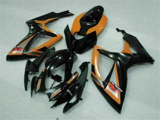 Negro Naranja Plástico GSXR 600 / 750 K6 06-07 Negro Naranja Plástico GSXR 600 / 750 K6 06-07