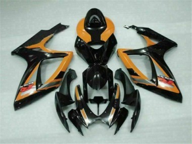 Negro Naranja Plástico GSXR 600 / 750 K6 06-07