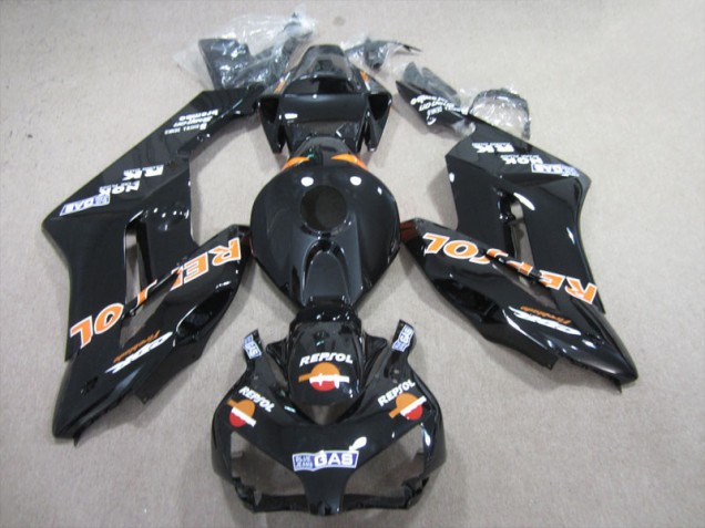 Negro Naranja Repsol ABS Plástica CBR 1000 RR 04-05 Negro Naranja Repsol ABS Plástica CBR 1000 RR 04-05