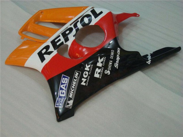 Negro Naranja Repsol Kit Carenado ABS Completo CBR 600 F3 95-98 Negro Naranja Repsol Kit Carenado ABS Completo CBR 600 F3 95-98