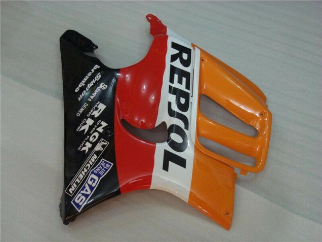 Negro Naranja Repsol Kit Carenado ABS Completo CBR 600 F3 95-98 Negro Naranja Repsol Kit Carenado ABS Completo CBR 600 F3 95-98