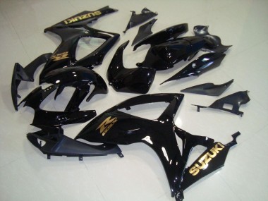 Negro Oro Calcomanías Carenado GSXR 750 K6 06-07