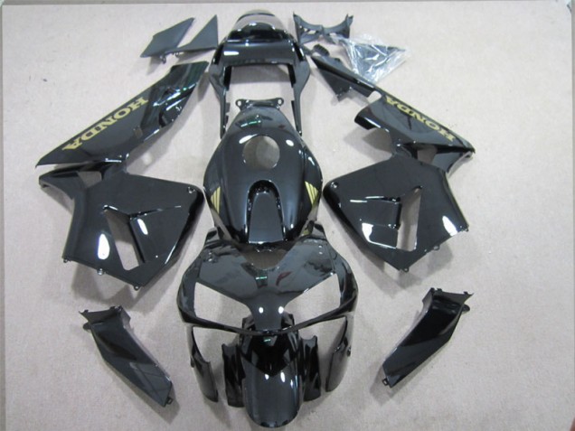 Negro Oro Calcomanías Kits Completo Carenado ABS CBR 600 RR 03-04