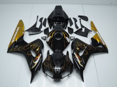 Negro Oro Llama Carenado CBR 1000 RR 06-07
