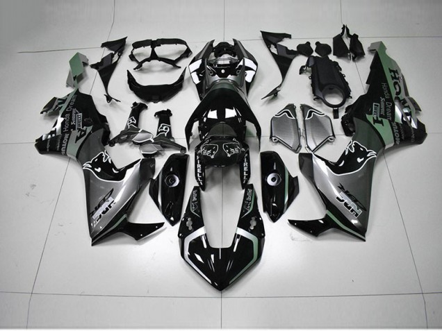 Negro Plata HRC Carenado CBR 1000 RR 17-23 Negro Plata HRC Carenado CBR 1000 RR 17-23
