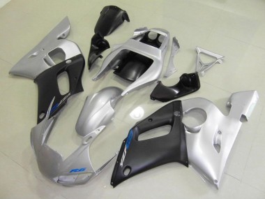 Negro Plata Inyección Kits Carenado R6 98-02