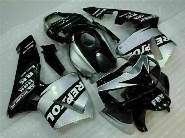 Negro Plata Repsol Carenado CBR 600 RR 05-06 Negro Plata Repsol Carenado CBR 600 RR 05-06