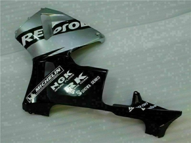 Negro Plata Repsol Carenado CBR 600 RR 05-06 Negro Plata Repsol Carenado CBR 600 RR 05-06