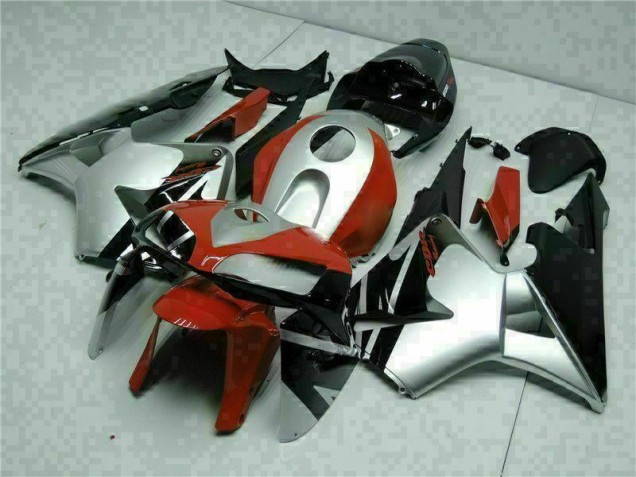 Negro Plata Rojo Carenado CBR 600 RR 05-06 Negro Plata Rojo Carenado CBR 600 RR 05-06