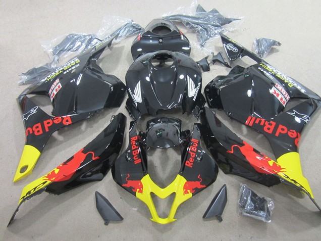 Negro Red Bull ABS Plástica CBR 600 RR 09-12 Negro Red Bull ABS Plástica CBR 600 RR 09-12