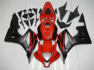 Negro Rojo ABS Kits Carenado CBR 600 RR 07-08