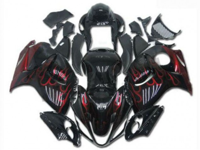 Negro Rojo ABS Kits Carenado GSXR 1300 Hayabusa 08-19 Negro Rojo ABS Kits Carenado GSXR 1300 Hayabusa 08-19