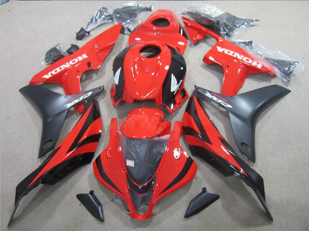 Negro Rojo ABS Plástico CBR 600 RR 07-08 Negro Rojo ABS Plástico CBR 600 RR 07-08