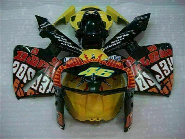 Negro Rojo Amarillo 46 Carenado CBR 600 RR 05-06 Negro Rojo Amarillo 46 Carenado CBR 600 RR 05-06