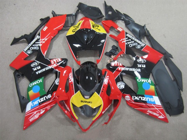 Negro Rojo Amarillo Carenado GSXR 1000 K5 05-06 Negro Rojo Amarillo Carenado GSXR 1000 K5 05-06