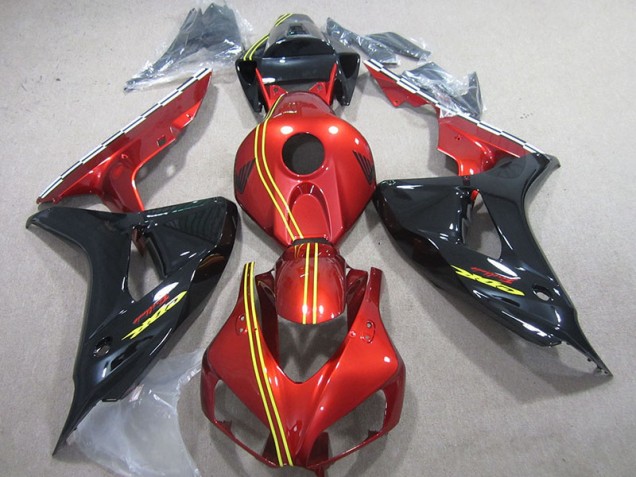 Negro Rojo Amarillo Inyección Kit Carenado CBR 1000 RR 06-07 Negro Rojo Amarillo Inyección Kit Carenado CBR 1000 RR 06-07