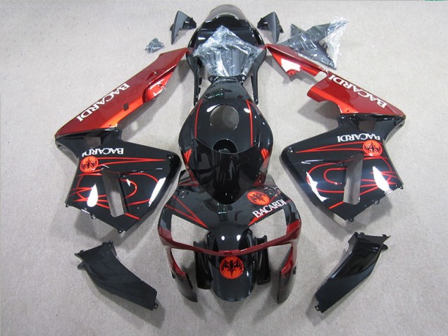 Negro Rojo BACARDI Carenado CBR 600 RR 05-06