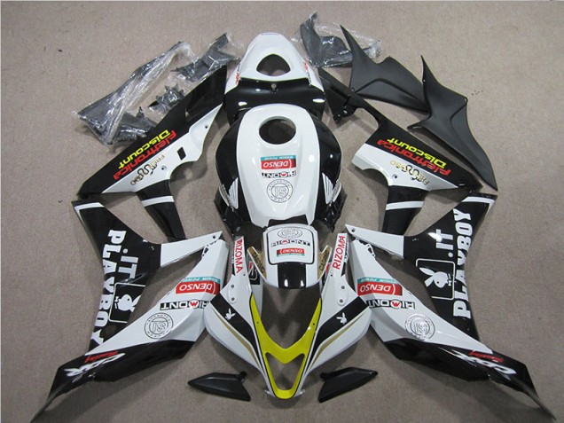 Negro Rojo Blanco DENSO Carenado CBR 600 RR 07-08 Negro Rojo Blanco DENSO Carenado CBR 600 RR 07-08