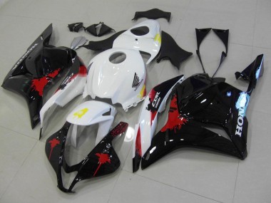Negro Rojo Blanco Plástico CBR 600 RR 09-12