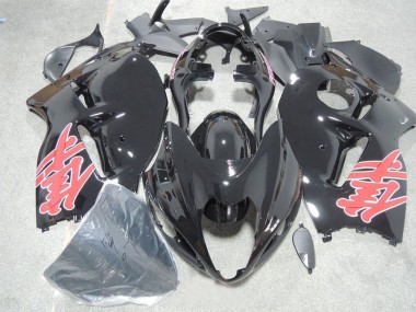 Negro Rojo Calcomanía Carenado GSXR 1300 Hayabusa 96-07