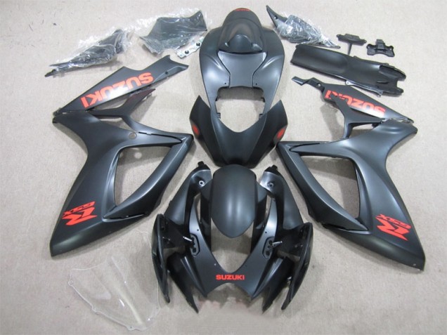 Negro Rojo Calcomanía Carenado GSXR 600 K6 06-07 Negro Rojo Calcomanía Carenado GSXR 600 K6 06-07