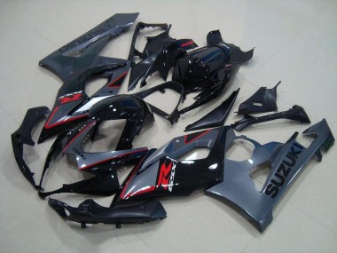 Negro Rojo Calcomanías Carenado GSXR 1000 K5 05-06