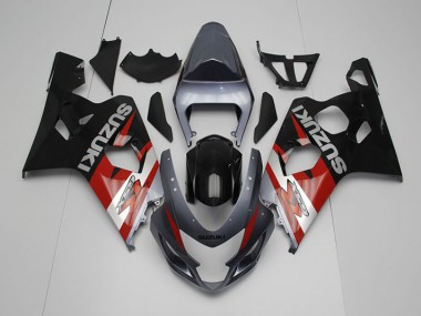 Negro Rojo Carenado GSXR 750 K4 04-05